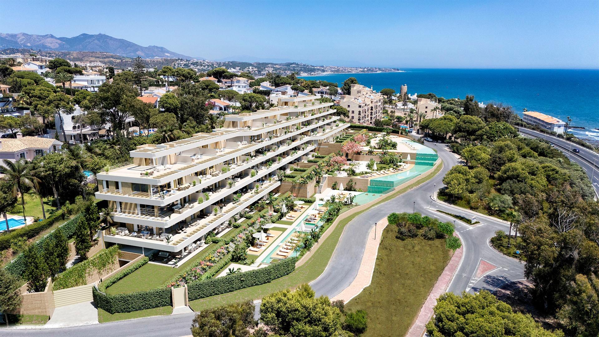 Nowe apartamenty z panoramicznym widokiem na morze w Torrenueva, Mijas